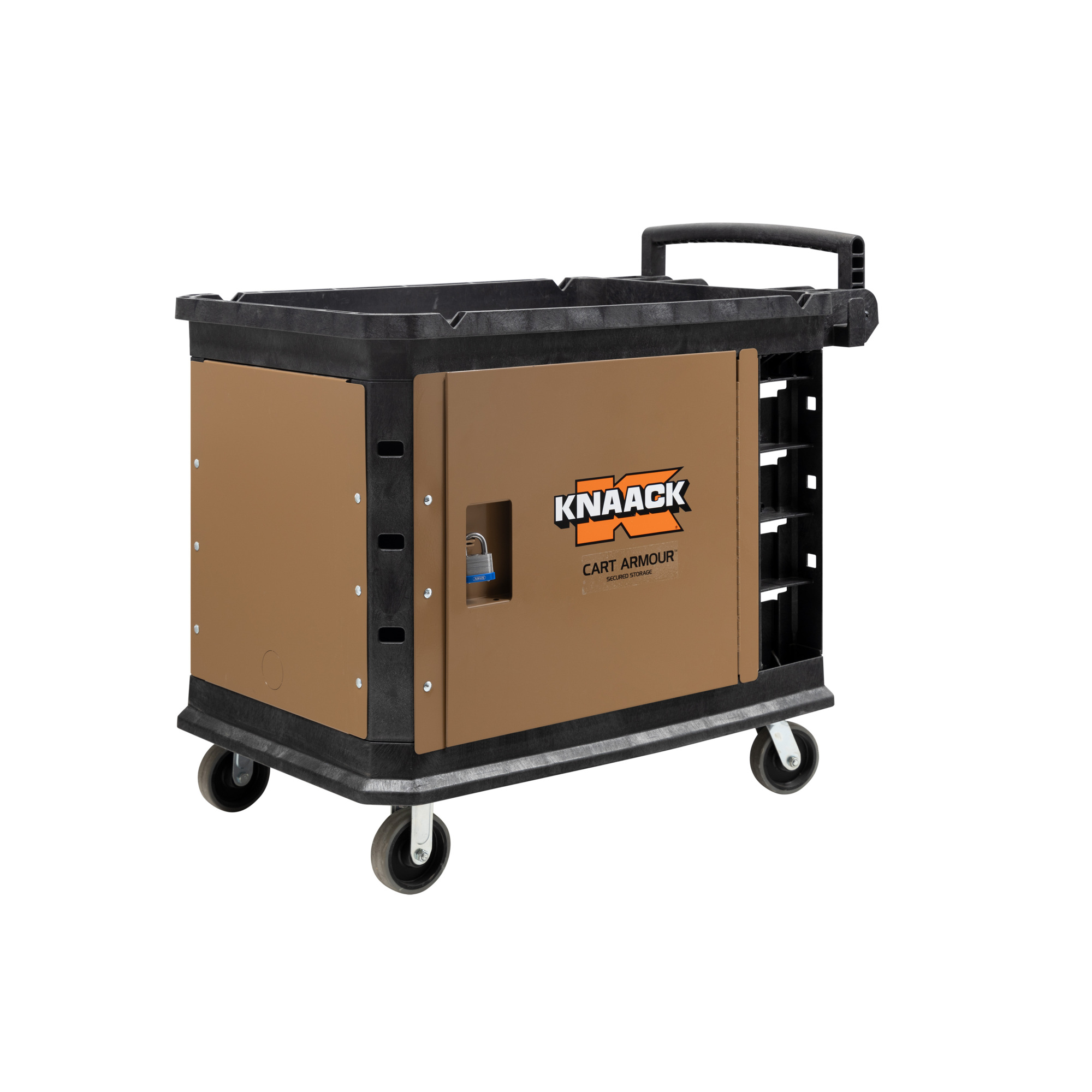 Knaack Cart Armour Mobile Cart Security Paneling — 16-Ga. Steel, Tan, Fits Suncast Utility Carts, Model# CA-07